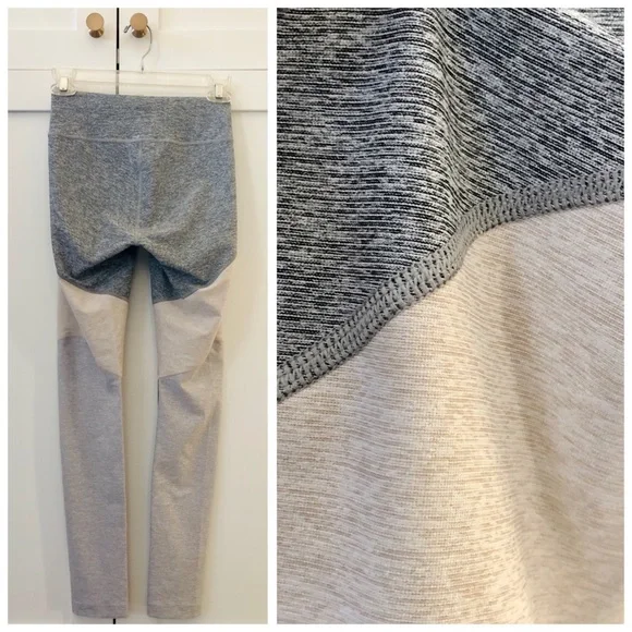 Outdoor Voices x Allbirds Tri-Color Gray Whiteout 7/8 Springs Leggings, sz. XS - Picture 13 of 16
